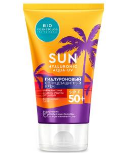 Крем солнцезащитный гиалуроновый для лица и тела SPF 50+ Bio Cosmetolog 75мл