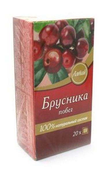 Изображение товара Брусника побег чайный напиток №20пак Брусника побег чайный напиток №20пак фотография