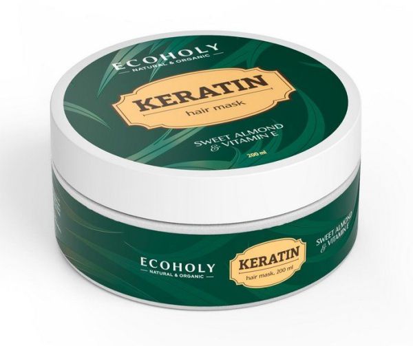 Изображение товара Ecoholy маска кератиновая для волос 200мл Ecoholy маска кератиновая для волос 200мл фотография