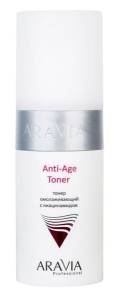 Тонер омолаживающий Anti-Age Toner с ниацинамидом Aravia Professional 150мл