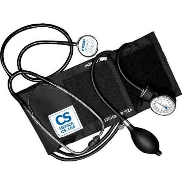 Изображение товара Тонометр CS Medica CS-106 механический в комплекте с фонендоскопом Тонометр CS Medica CS-106 механический в комплекте с фонендоскопом фотография