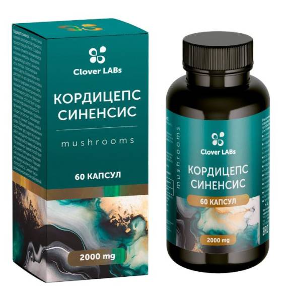 Экстракт кордицепса синерсис Clover Labs 60 капсул фотография