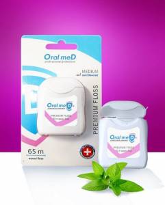 Зубная нить ORAL MED + MEDIUM 65м