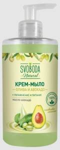 Жидкое крем-мыло Свобода Олива и авокадо 430мл